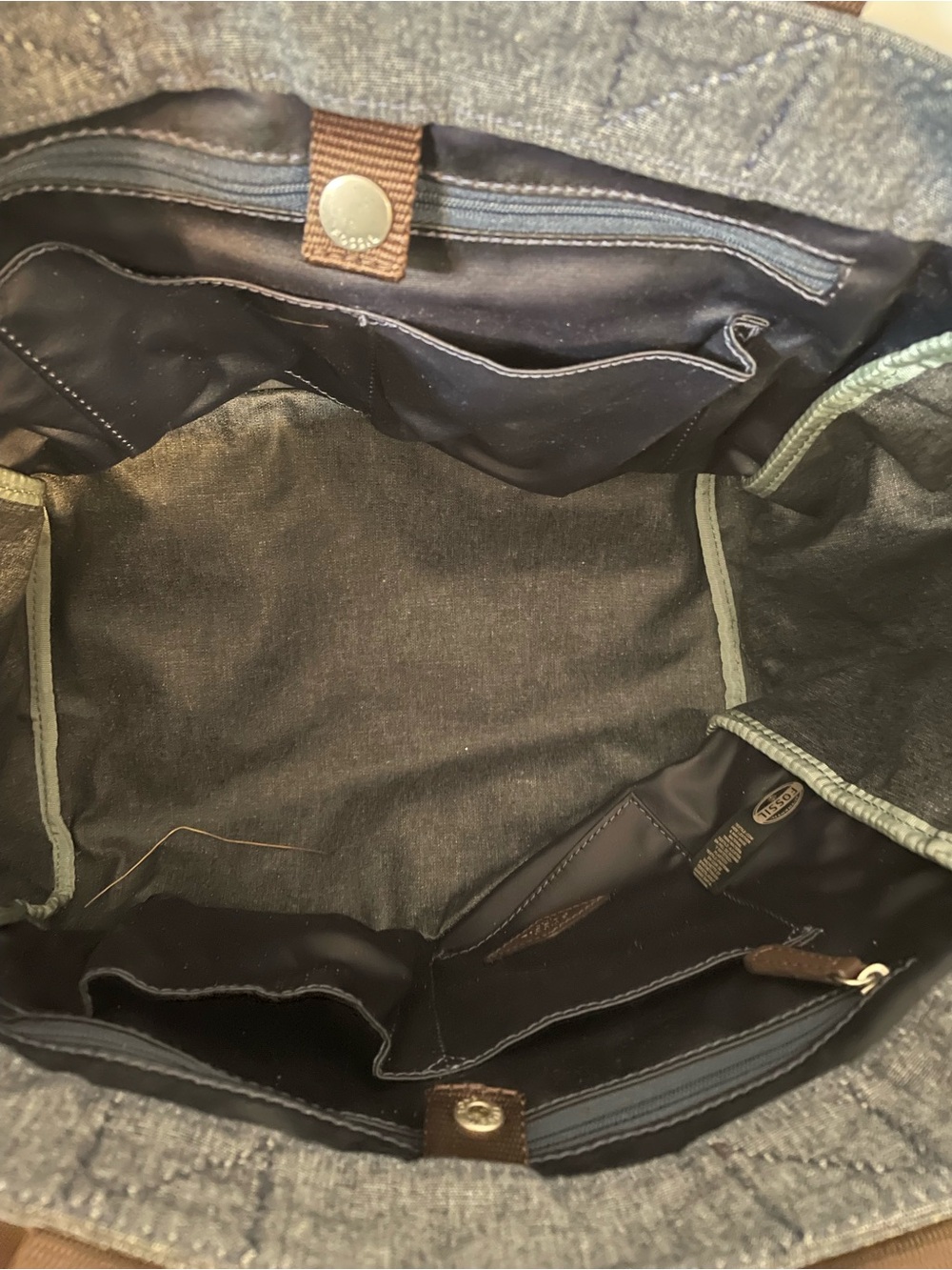 Fossil Tote or Diaper Bag - Picture 11 of 12